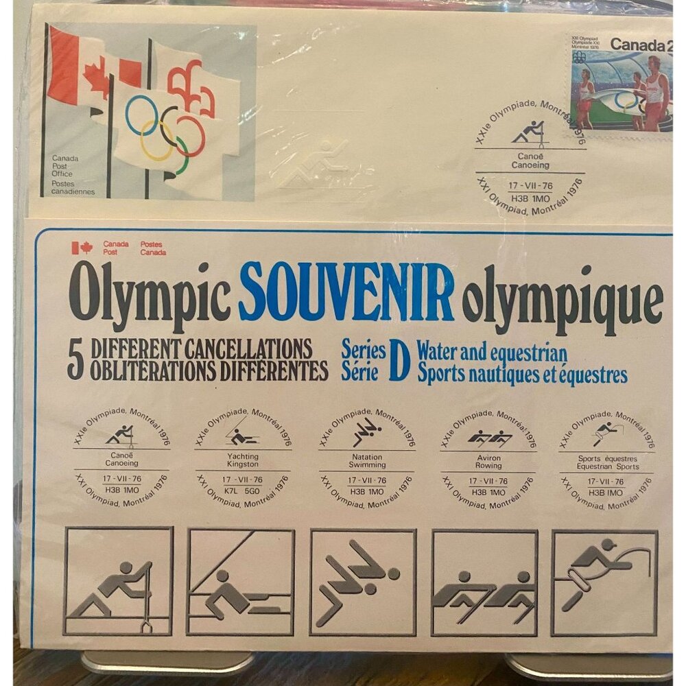 Canada Post Montreal 1976 Olympic Souvenir Series D Water & Equestrian 5
